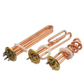 6kw industrial electric tubular water immersion brass flange heating element